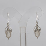 925 Silver Rainbow Moonstone Earring