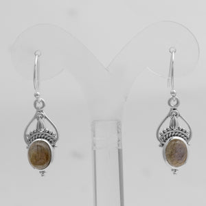 925 Silver Labradorite Earrings