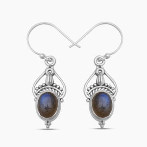 925 Silver Labradorite Earrings