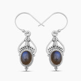 925 Silver Labradorite Earrings