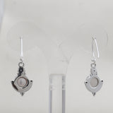 925 Silver Rainbow Moonstone Earring