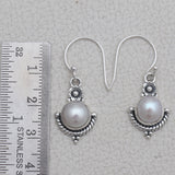 925 Silver Rainbow Moonstone Earring