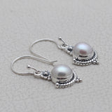 925 Silver Rainbow Moonstone Earring