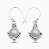 925 Silver Rainbow Moonstone Earrings