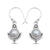 925 Silver Rainbow Moonstone Earring