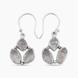 925 Sterling Silver Herkimer Quartz Earrings