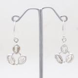 925 Sterling Silver Herkimer Quartz Earrings