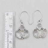925 Sterling Silver Herkimer Quartz Earrings