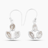925 Sterling Silver Herkimer Quartz Earrings