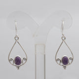 925 Silver Charoite Earring