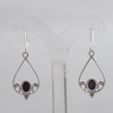 925 Silver Charoite Earring