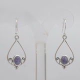 925 Silver Charoite Earring