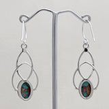 925 Silver Nephrite Jade Earring