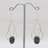 925 Silver Nephrite Jade Earrings