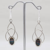 925 Silver Nephrite Jade Earrings
