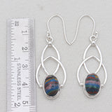925 Silver Nephrite Jade Earrings