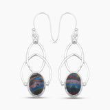 925 Silver Nephrite Jade Earrings