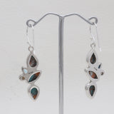 Turquoise Spiny Oyster Silver Earrings