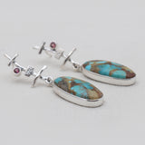 Boulder Turquoise Silver Earrings