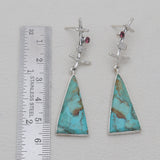 Boulder Turquoise Silver Earrings