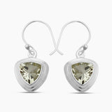 925 Silver Blue Topaz Earrings