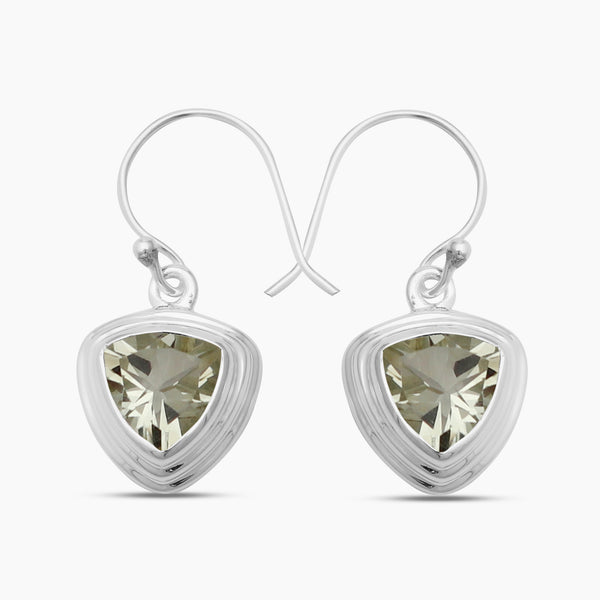 925 Silver Blue Topaz Earrings