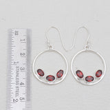 Smoky Quartz Silver Earrings