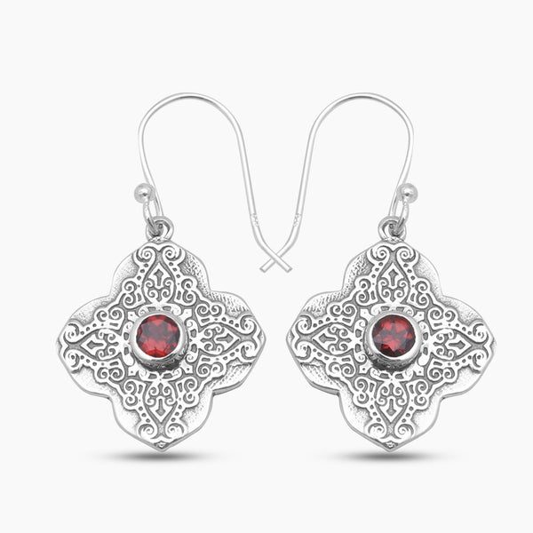 Amethyst Silver Earrings