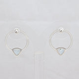 Blue Topaz Silver Earrings