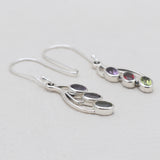 925 Sterling Silver Multistone Earrings