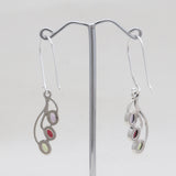 925 Sterling Silver Multistone Earrings
