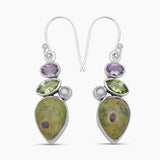 Tasmanian Serpentine Silver Earrings