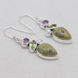 Tasmanian Serpentine Silver Earrings
