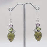 Tasmanian Serpentine Silver Earrings