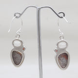Crazy Lace Agate Silver Designer Earrings
