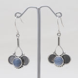 Blue Kyanite Silver Designer Earrings