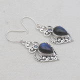 Labradorite Silver Designer Earrings