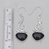 925 Starling Silver Black Onyx Earring