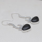 925 Starling Silver Black Onyx Earring