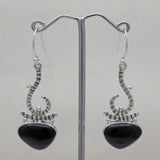 925 Starling Silver Black Onyx Earring