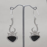 925 Starling Silver Black Onyx Earring