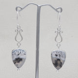 925 Starling Silver Dendritic Opal Earring