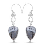 925 Starling Silver Dendritic Opal Earring