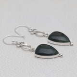 925 Starling Silver Dendritic Opal Earring