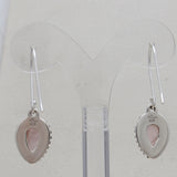 925 Starling Silver Rose Quartz Pendant Set