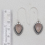 925 Starling Silver Rose Quartz Pendant Set