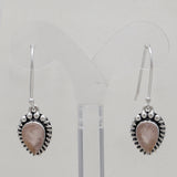 925 Starling Silver Rose Quartz Pendant Set