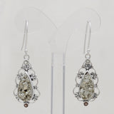 Pyrite Druzy Silver Pendant Set