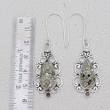 Pyrite Druzy Silver Pendant Set