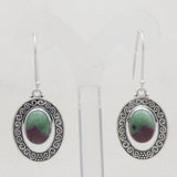 Ruby Zoisite Silver Pendant Set